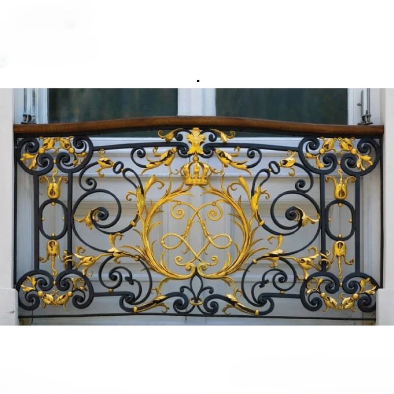 Affordable Modern Cast Iron Balcony Railing for Homes | MT-HD-0171