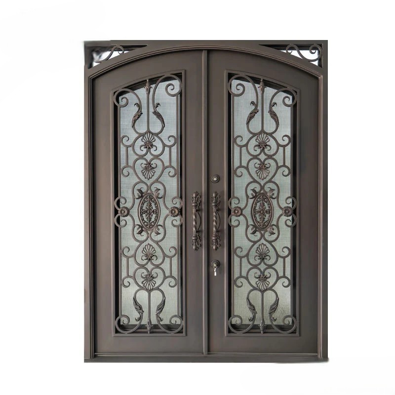 Modern Decorative Double Steel Door | MT-SD-0057