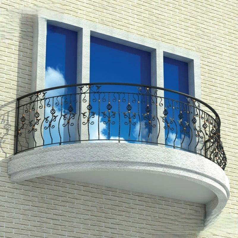 Sturdy Metal Balcony Railing for Safety | MT-HD-0248