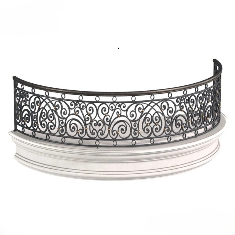 Stylish and Durable Cast Iron Balcony Railing | MT-HD-0249